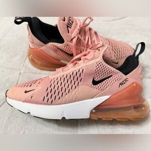 Nike Air Max 270 Pink Coral Stardust Black Sneakers 9